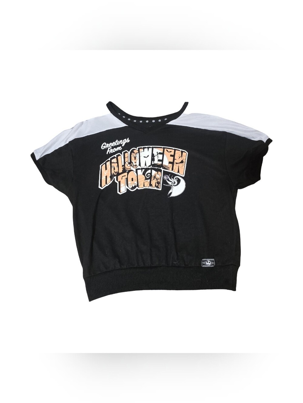 Disney Black & White 'Halloween Town' Graphic Spooky Nightmare Before Christmas